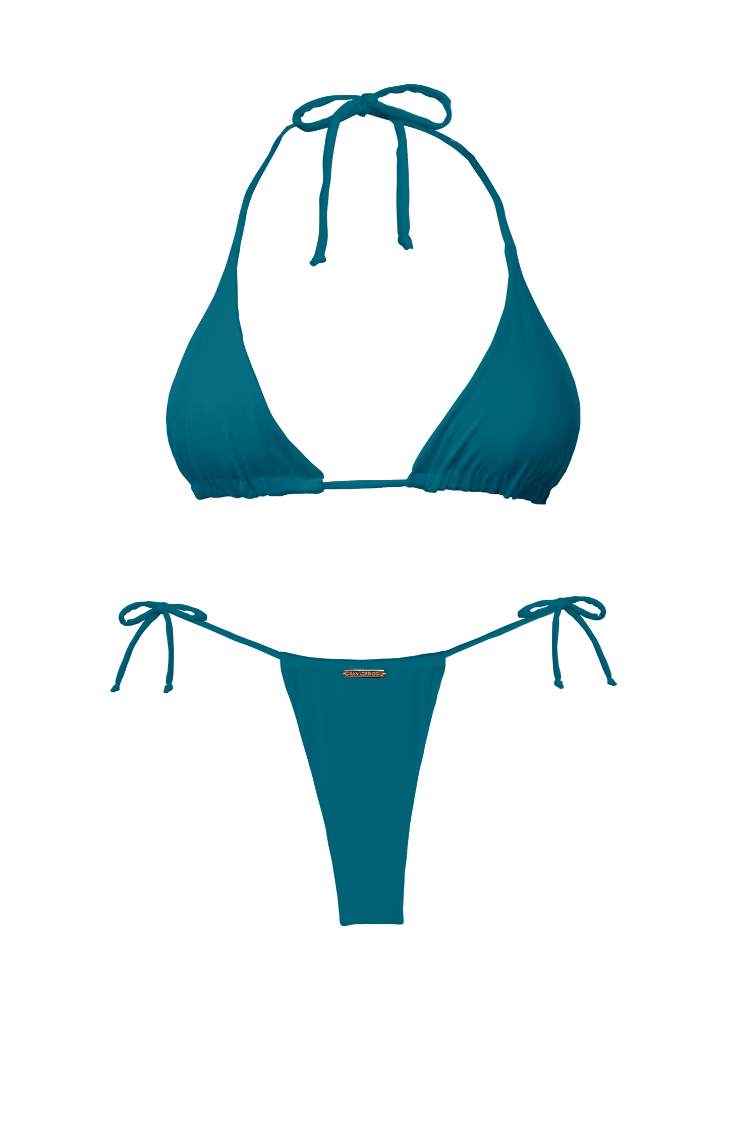 TAHITI MANA Foliage Sliding Thong Bikini Bottom