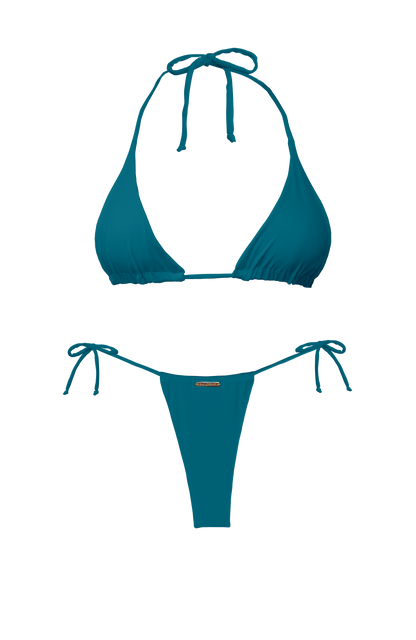 TAHITI MANA Foliage Sliding Thong Bikini Bottom