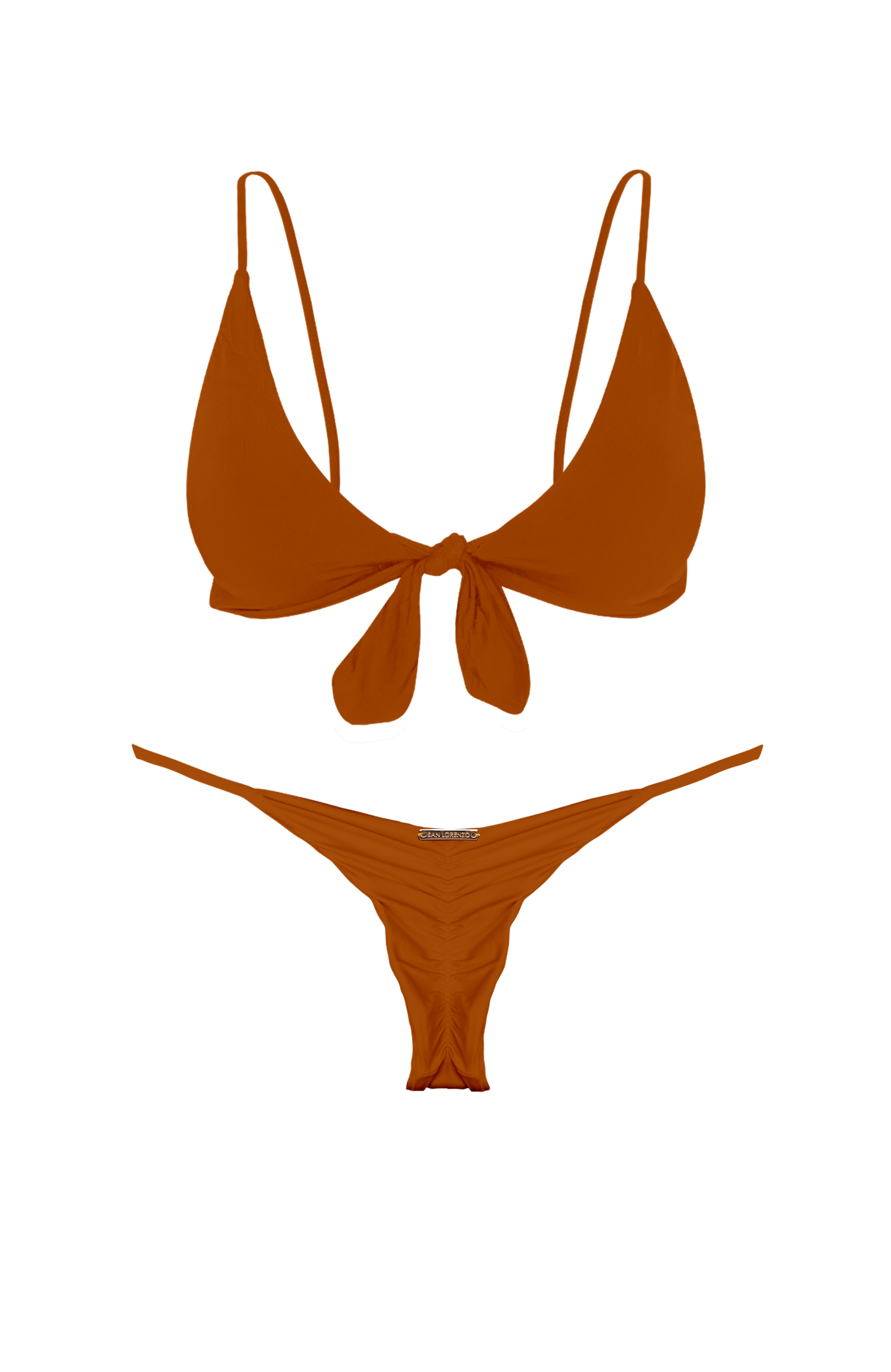 TAHITI MANA Persimmon Hipster Bikini Bottom – San Lorenzo Bikinis