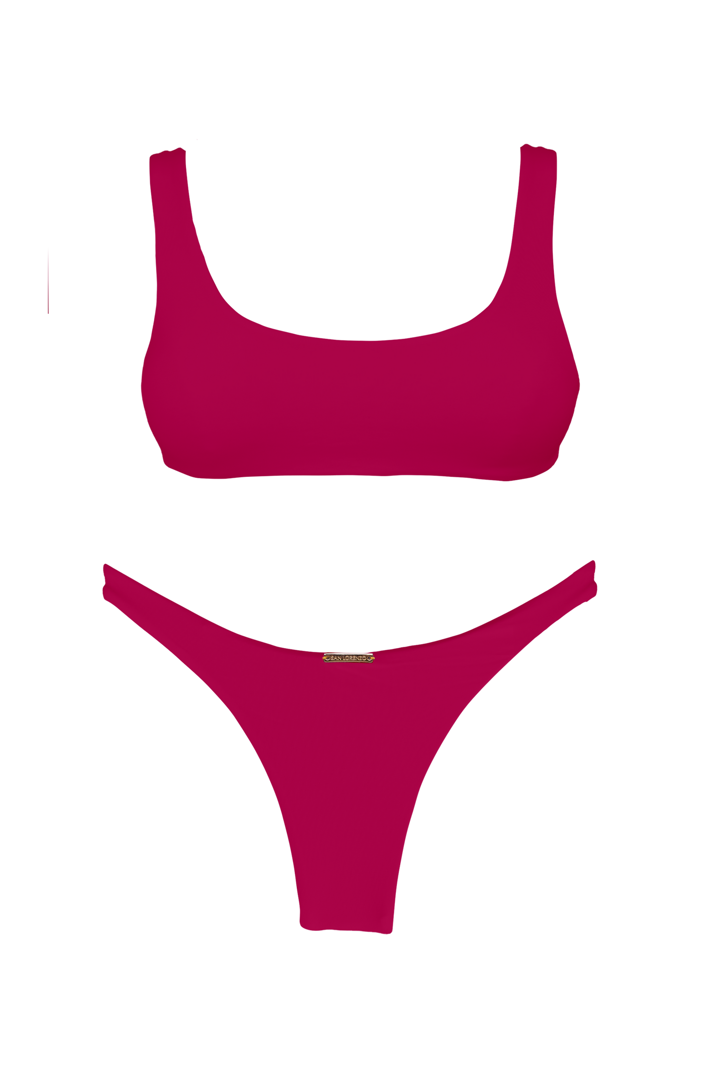 TAHITI MANA Pink Sky Scoop Neck Bikini Top