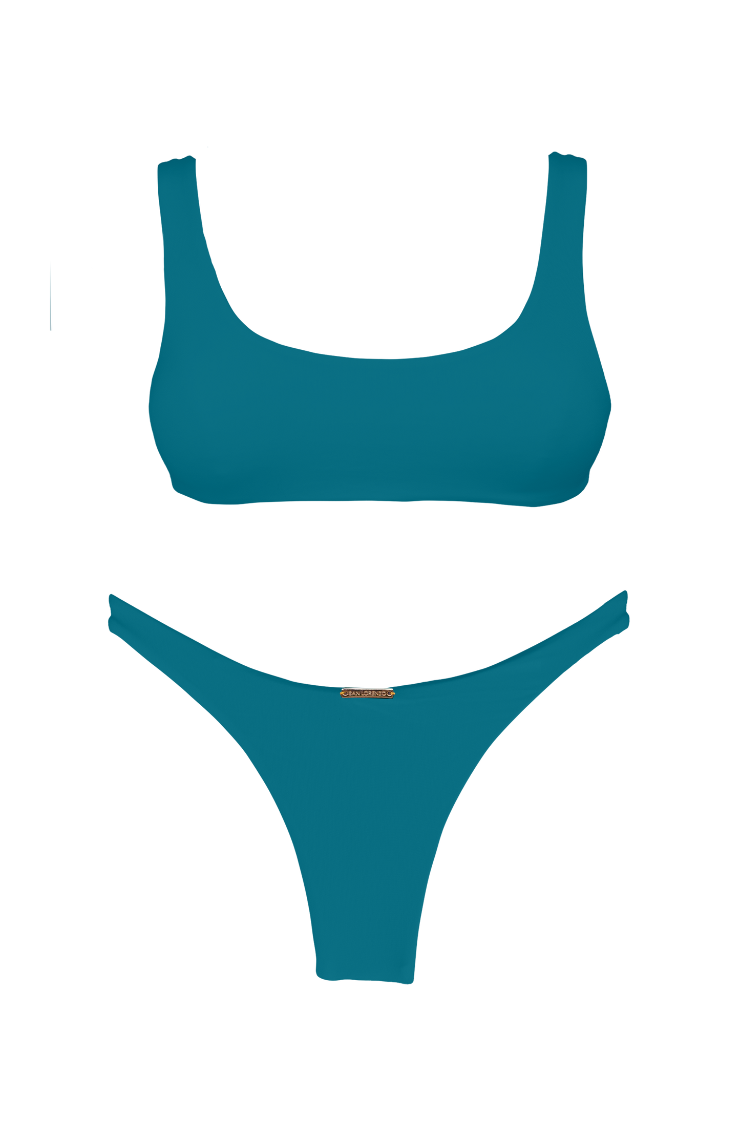 TAHITI MANA Foliage Scoop Neck Bikini Top