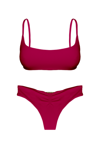TAHITI MANA Pink Sky Sport Brief Bikini Bottom