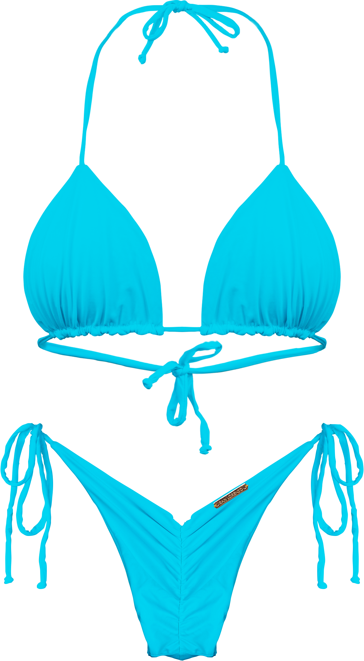 Flor Oceania Oceana Scrunch Side Tie Thong Bikini Bottom