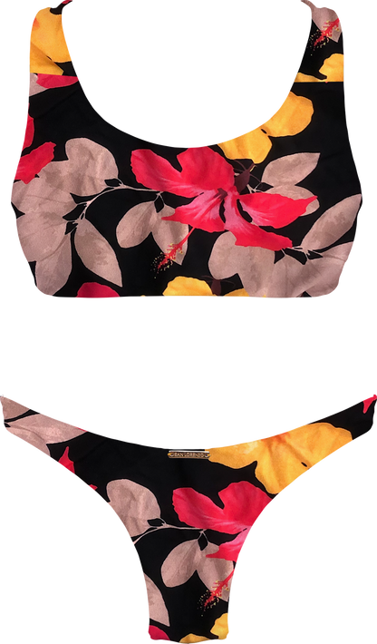 Flor Oceania Tropical Nights Scoop Neck Bikini Top