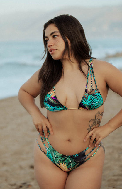 Aloha Surf Heliconia Braided Strap Halter Top