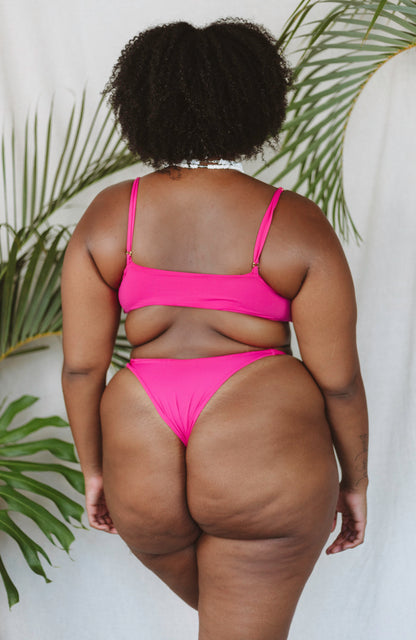 TAHITI MANA Pink Sky Bandeau O-Ring Bikini Top