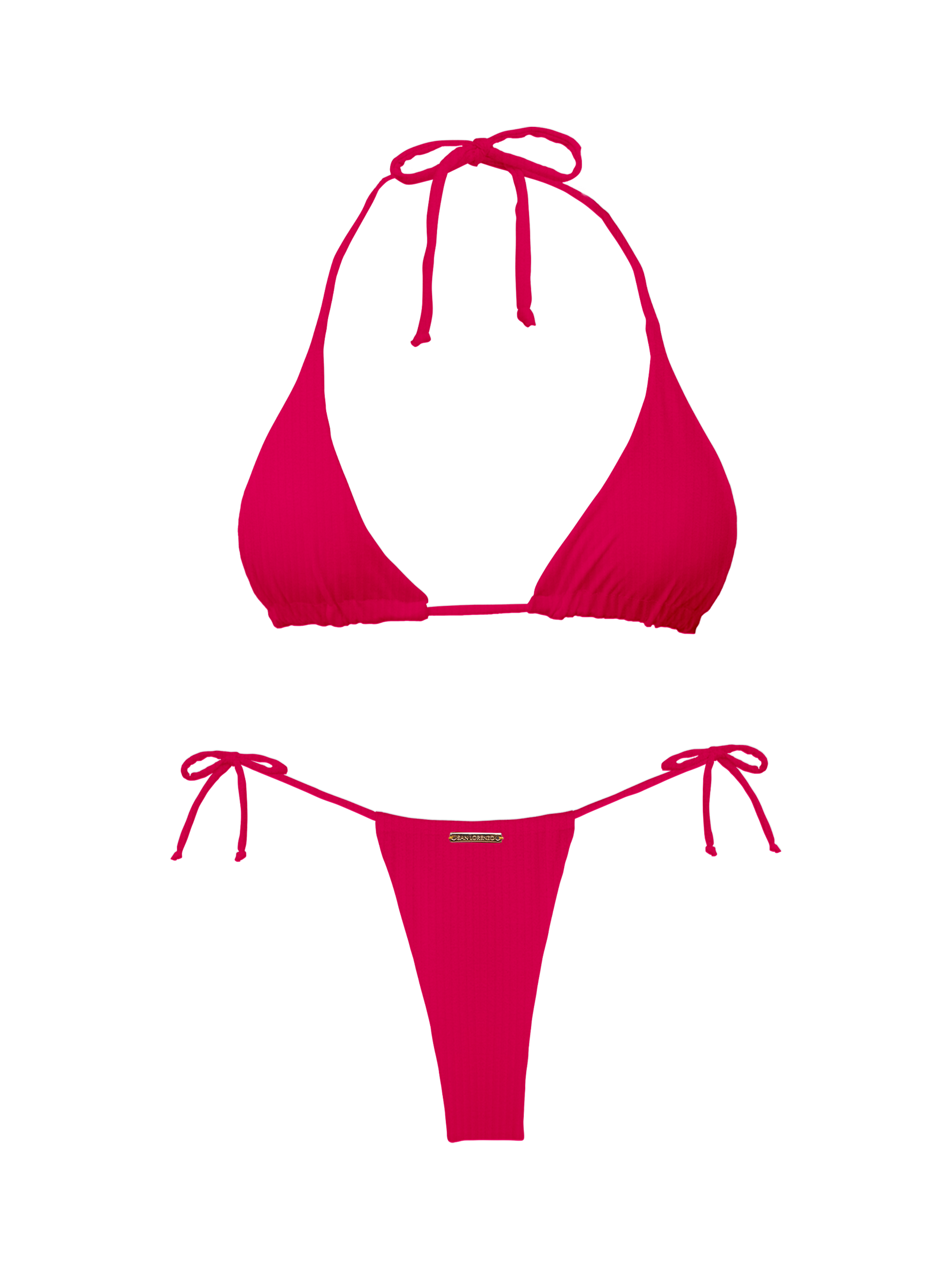 Paradiso Classic Triangle Red Rouge Bikini Top