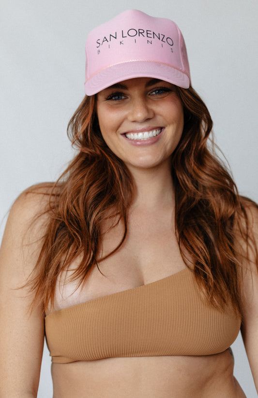 San Lorenzo Bikinis Trucker Hat Pink